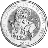 2023 Silver Bullion 2 Ounce Tudor Beasts Yale of Beaufort Coin