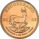 2005 1 oz Gold Krugerrand Bullion Coin