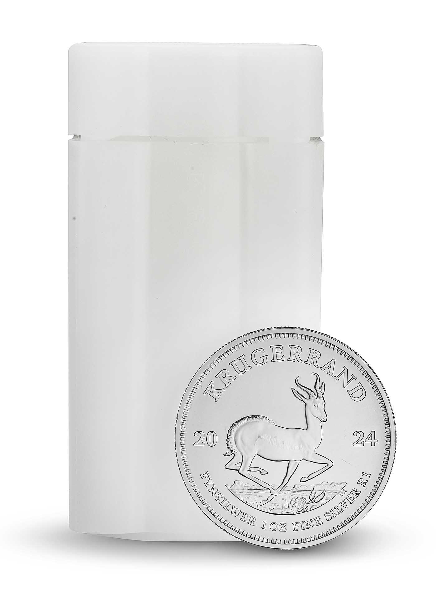 2024 Krugerrand 1 oz Silver Coin - 25 Coin Tube | Chards