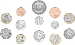 2024 King Charles III Base Metal BU Annual 13 Coin Set