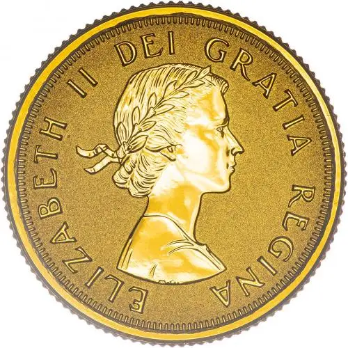 2014 Gold Maple Elizabeth II $10  Coin With Box with Cert Royal Canadian Mint obverse