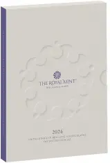 The 2024 United Kingdom Base Metal BU Definitive - 8 Coin Set Box Designs -TRM images