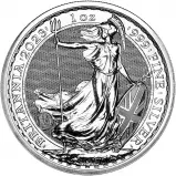 2023 Silver Bullion 1 Ounce Britannia Charles III King Charles III Coronation Pound Sterling £2  Coin Single Pre-Owned United Kingdom The Royal Mint rev