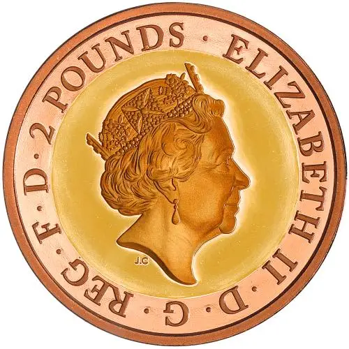 2018 RAF Centenary 'Sea King' £2 Gold Proof Coin obverse