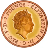 2018 RAF Centenary 'Sea King' £2 Gold Proof Coin obverse