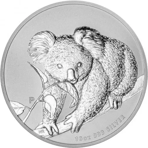 2010 Silver Bullion 10 Ounce Koala Coin Single Australia Perth Mint reverse