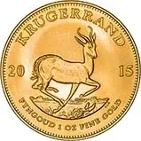 2015 1 oz Gold Krugerrand Bullion Coin