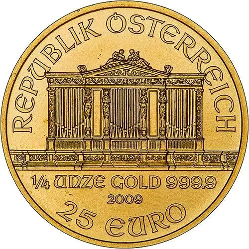 2009 0.25 oz Gold Coin Philharmonic Bullion 25147