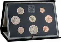 1984 Base Metal Proof Annual Elizabeth II Pound Sterling  Coin Set United Kingdom The Royal Mint