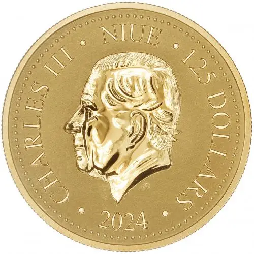2024 Phoenix 0.5 oz Gold Bullion Coin obverse chards image crop