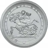 2024 St George and the Dragon 2 oz Silver Proof Coin chards reverse image crop