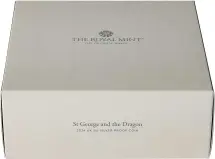 2024 St George and the Dragon 2 oz Silver Proof Coin display box 2