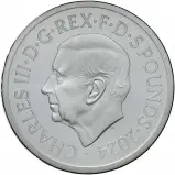 2024 St George and the Dragon 2 oz Silver Proof Coin obverse image crop