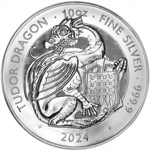 2024 Tudor Dragon 10 oz Silver Coin | Chards