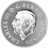 2024 Tudor Beasts Dragon 10 oz Silver Bullion Coin obverse chards image crop
