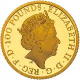 2021 Gold 1 oz Lunar Royal Mint 'Year of the Ox' Coin in Capsule obverse
