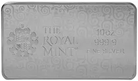 2024 Una and the Lion 10 oz Silver Minted Bar obverse bar