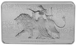 Una and the Lion 10 oz Silver Minted Bar - Edition II