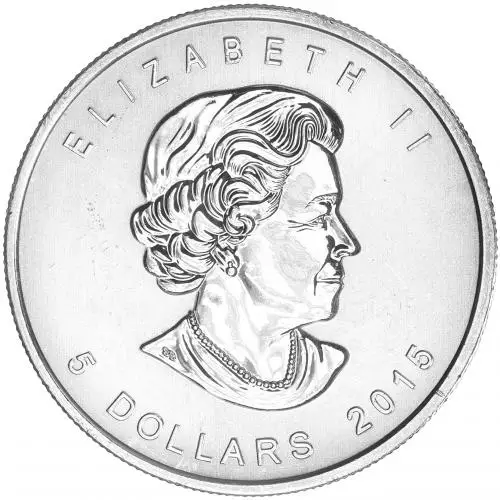 2015 1 oz Silver Canadian Red-Tailed Hawk Coloured Coin obverse