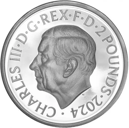 2024 Britannia Silver Proof 1 oz Coin obverse chards image crop