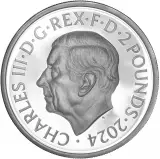 2024 Britannia Silver Proof 1 oz Coin obverse chards image crop