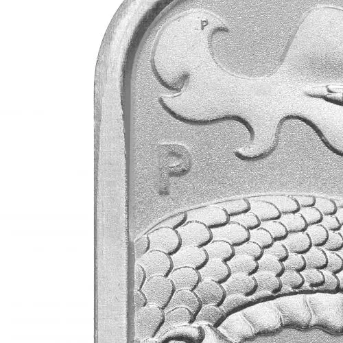 2022 Silver Bullion 1 Ounce Coin Bar Dragon Australian Dollar $1  Coin Australia Perth Mint p mint mark