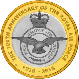 2018 RAF Centenary Badge £2 Silver Proof Piedfort Coin - Pre-Owned