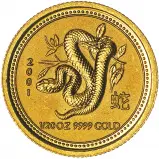 2001 Australian Lunar 0.05 oz Year of the Snake Bullion Coin