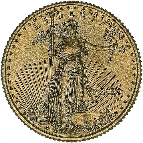 2020 Gold Eagle 0.1 oz Bullion Coin obverse