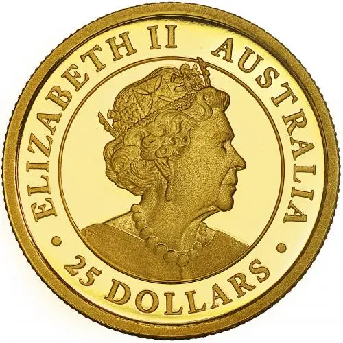 2019 Gold 0.25 oz Nugget Anniversary Coin With Box and Certificate obverse
