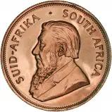 1988 Gold Bullion 1 Ounce Krugerrand  Coin Single South Africa South African Mint obverse image crop