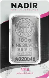 Silver 100g Nadir Bar Pre-Owned