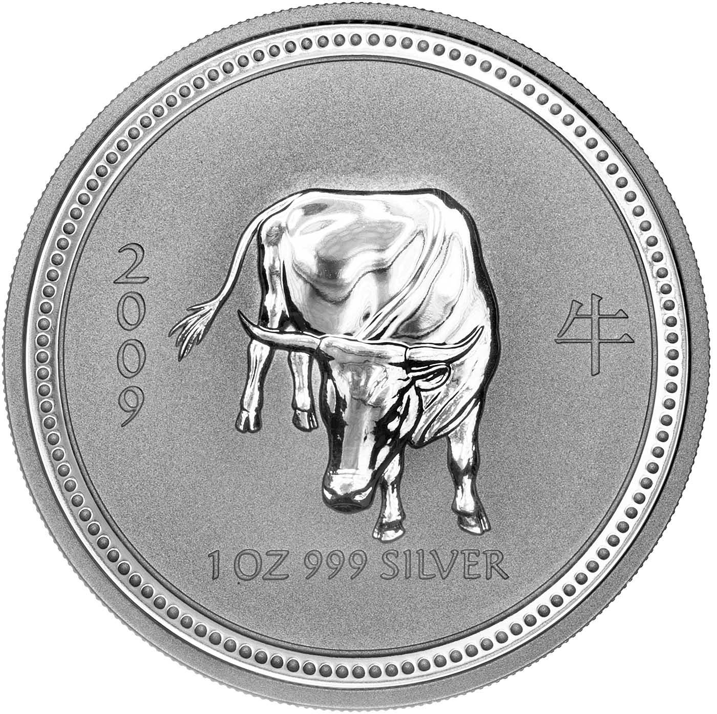 2009/2007 Year of the Ox 1 oz Silver Coin | Chards