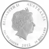 2012 Silver Proof 1kg Queen Elizabeth II 'Diamond Jubilee' Coin - Pre-Owned obverse 1