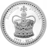 2012 Silver Proof 1kg Queen Elizabeth II 'Diamond Jubilee' Coin - Pre-Owned