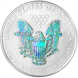 2010 Silver Bullion 1 Ounce Eagle Holographic Gilded  Coin  obverse