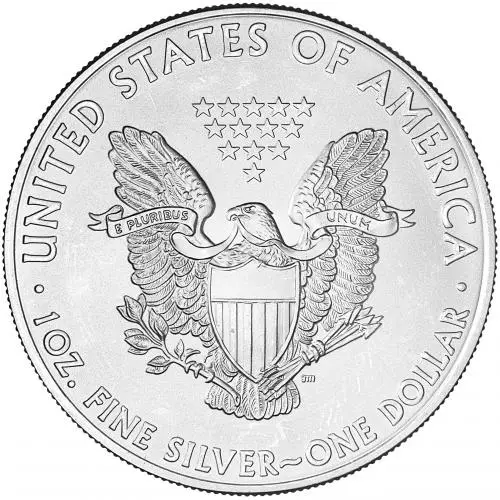 2009 Silver Bullion 1 Ounce Eagle Gilded Coin  reverse