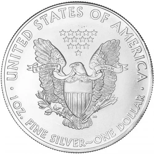 2008 Rat Privy Mark Silver 1 oz Eagle Bullion Coin Pre-Owned obverse