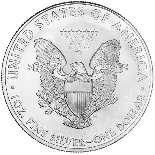 2010 1 oz Silver Eagle Bullion Coin Tiger Privy Mark  obverse