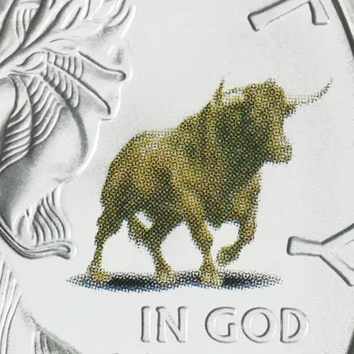 2009 Silver Eagle 1 oz 'Bull Privy' Bullion Coin  bull privy