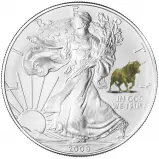 2009 Silver Eagle 1 oz 'Bull Privy' Bullion Coin 