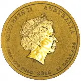 2014 Gold 0.1 oz 'Year of the Horse' Perth Mint Bullion Coin Pre-Owned obverse