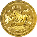 2014 Gold 0.1 oz 'Year of the Horse' Perth Mint Bullion Coin Pre-Owned