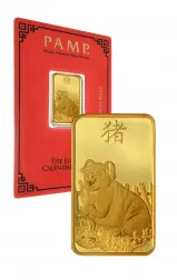 PAMP Suisse Lunar Pig 5g Gold Bullion Bar Pre-Owned