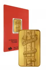 Gold Bullion 5 Gram Lunar Year of the Snake  Bar Pre-Owned Switzerland PAMP Suisse reverse