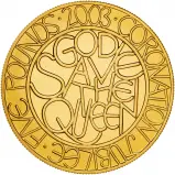 2003 Gold Proof Coronation Golden Jubilee £5 Coin