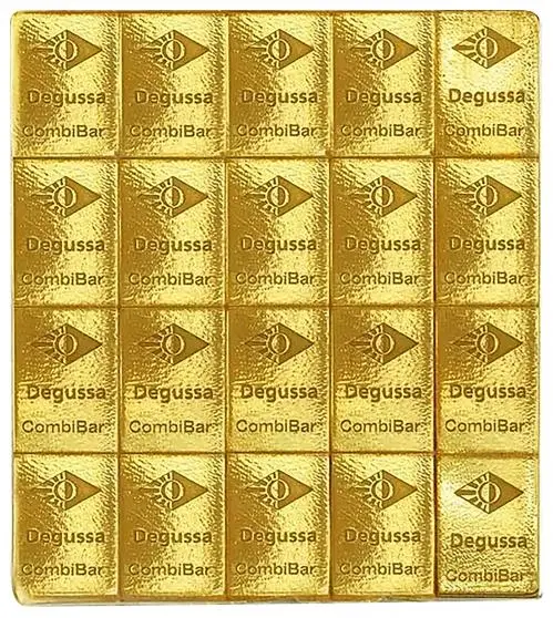 Degussa 20g CombiBar Gold Bullion Bar 2
