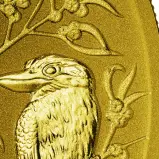 2024 Perth Mint's 125th Anniversary Australian 1 oz Gold Bullion Coin p security mint mark chards image