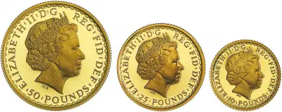 2004 Gold Proof Britannia - 3 Coin Set obverse