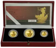 2004 Gold Proof Britannia - 3 Coin Set reverse box